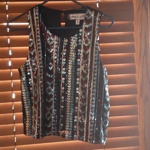 Oona & Maud Sequins Top